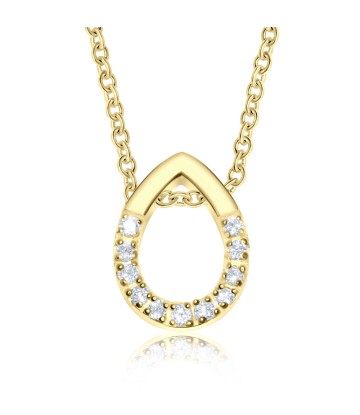 Gold Plated Necklace Silver SPE-2951-GP